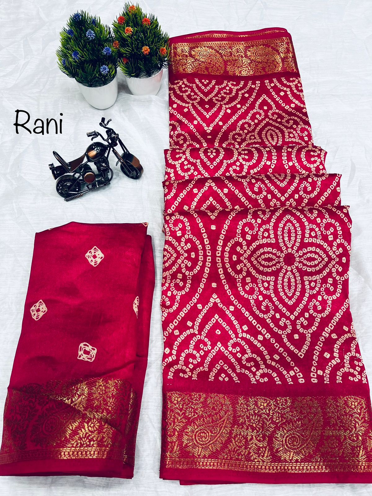 Wow Bandhej Printed Designer Sarees Catalog